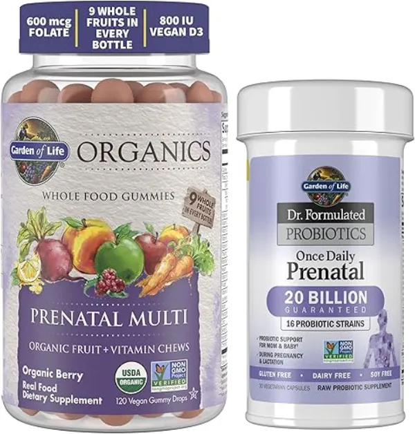 Garden of Life mykind Organics Prenatal Gummies bottle