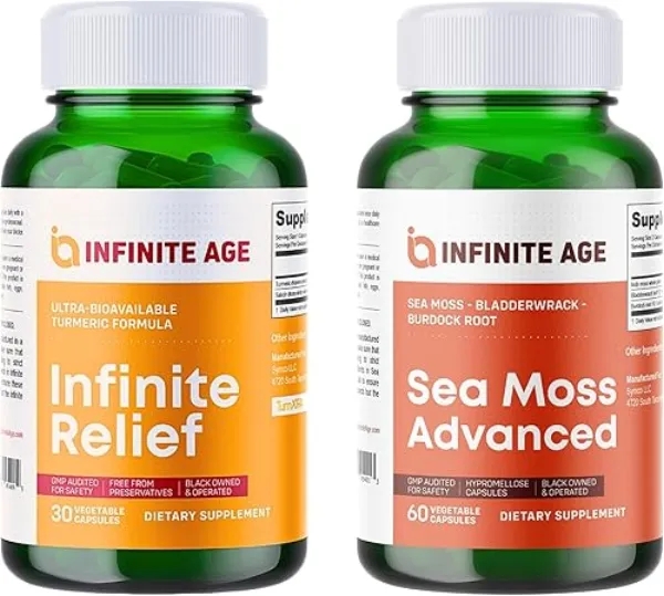 Infinite Age Sea Moss + Bladderwrack + Burdock Root Gummies bottle