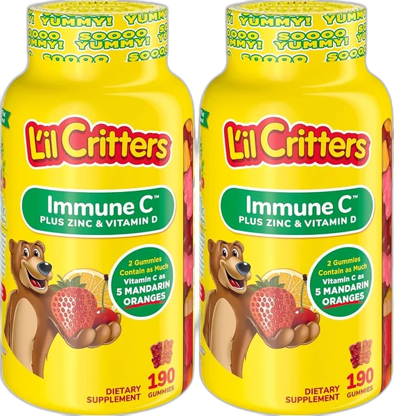 L'il Critters Immune C Plus Zinc Gummies bottle