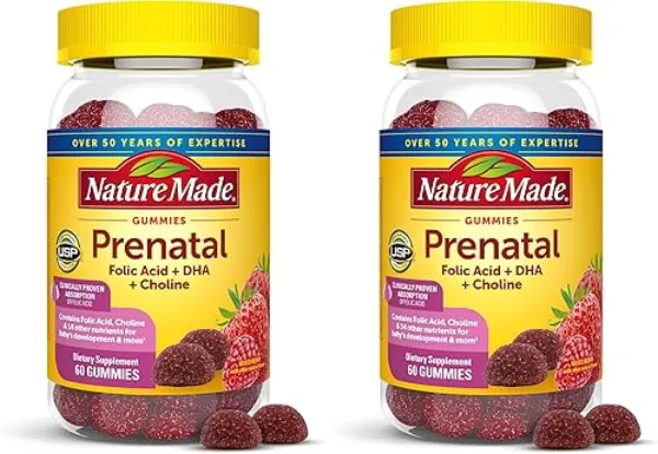 Nature Made Prenatal Multi + DHA Gummies bottle
