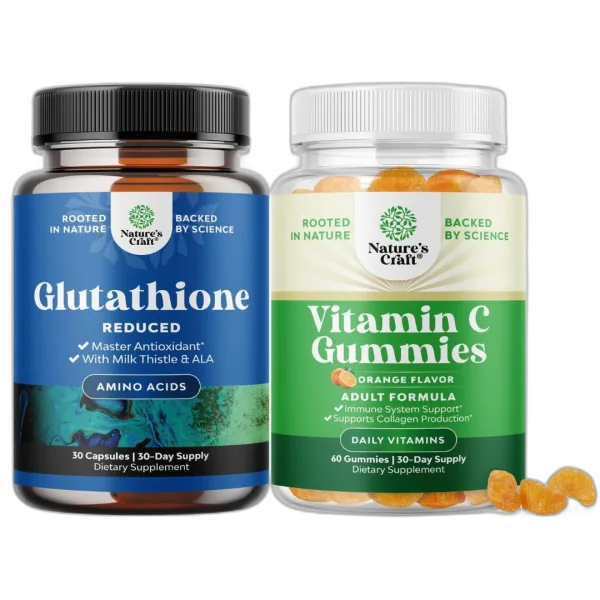 Nature's Craft Reduced Glutathione with Milk Thistle and ALA Gummies bottle