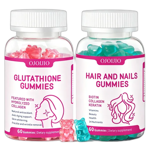 OJOIJIO Glutathione Gummies with Marine Collagen bottle