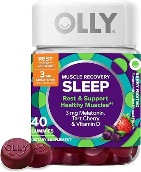 Olly Muscle Recovery Gummies bottle