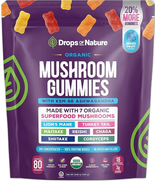 Real Mushrooms Lion's Mane Brain Gummies