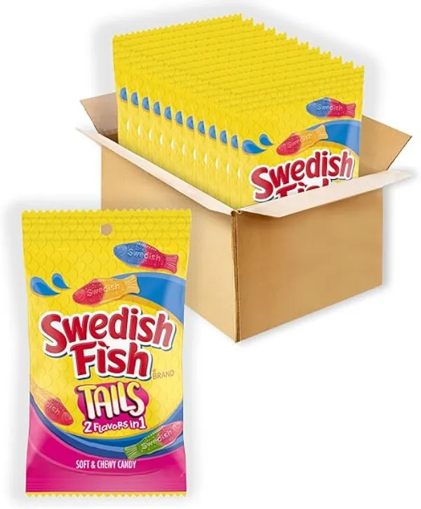 Swedish Fish Tails two-toned candy