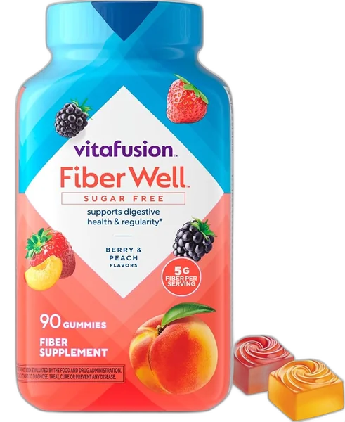 Vitafusion Fiber Well Kids Gummies bottle