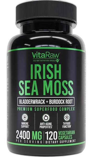 VitaRaw Sea Moss Trinity Gummies bottle