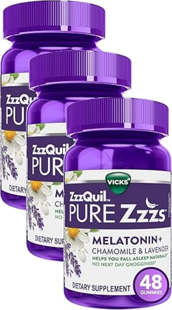 ZzzQuil Pure Zzzs melatonin gummies bottle